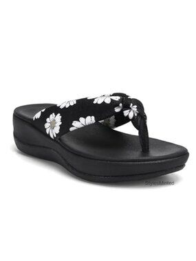 Women's Wedge Flip Flops Thong Sandals Cushioned EVA Platform Slides